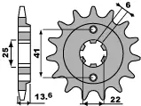 Cenový Hit PBR řetězové kolo přední 293 16 18NC HONDA VT 600C (88-89) (JTF293.16) (MADE IN ITALY)